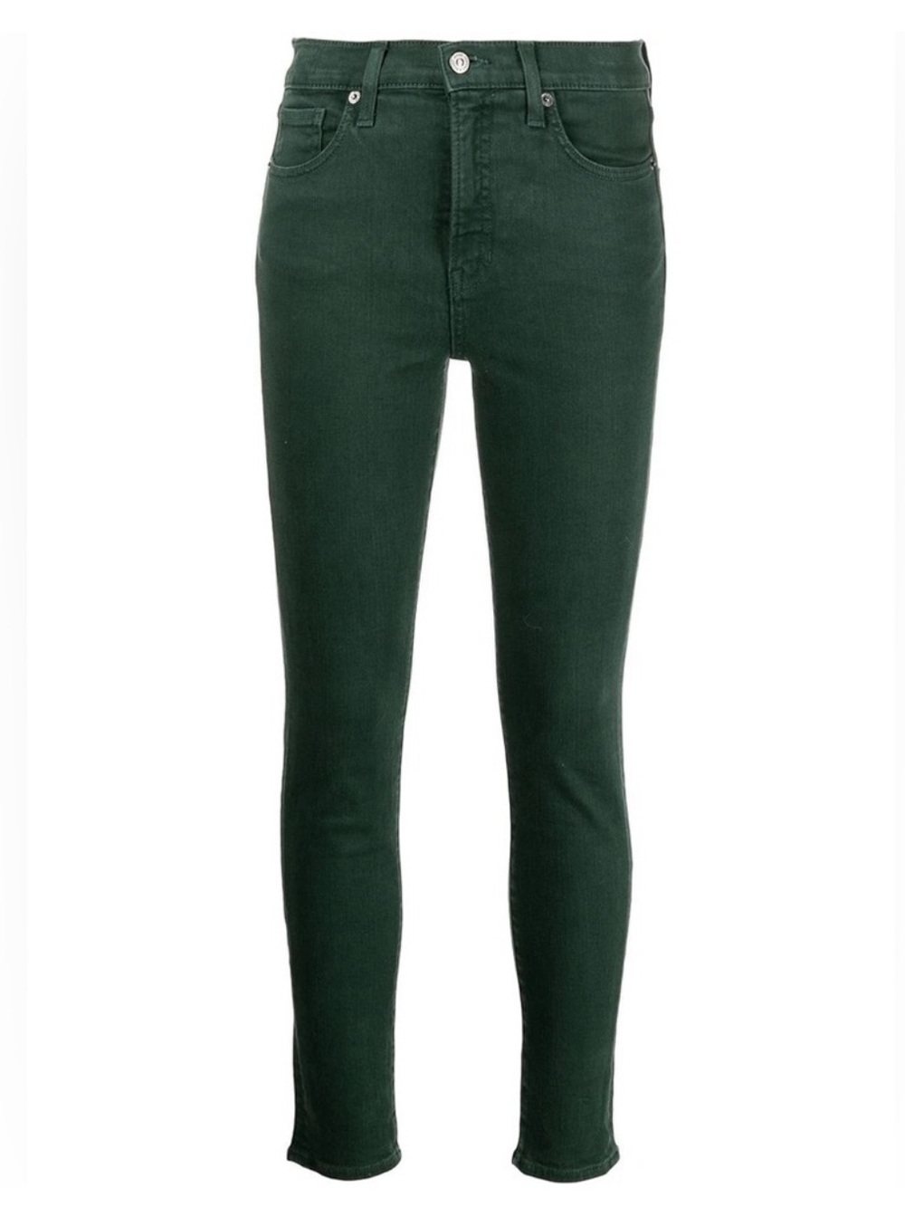 Veronica Beard Debbie High Rise Dark Green Skinny Jeans Size 29 - Picture 4 of 12